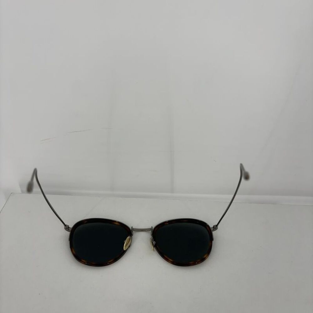 Giorgio Armani Round Metal and Tortoise Sunglasses - Picture 5 of 5